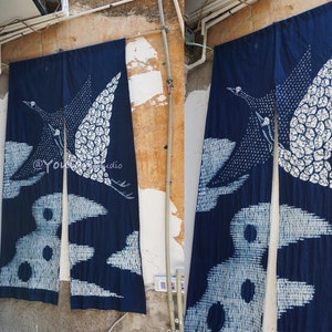 Indigo Batiken Türvorhang, Wohnkultur