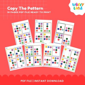 Copy the Pattern Game - Printable Activity for Kids - Fun & Educational ...