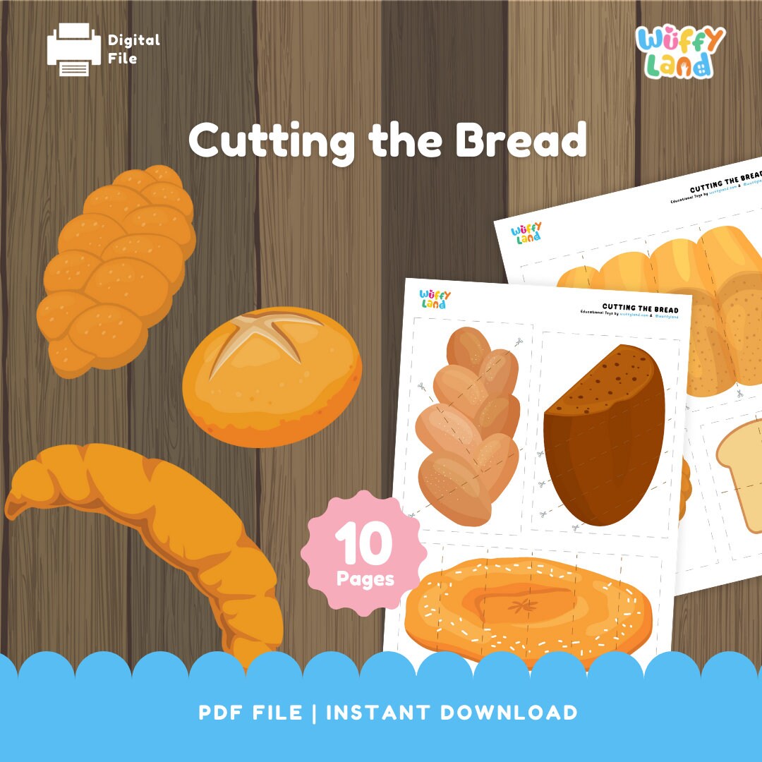 Cutting the Bread Scissors Activities for Kids and Kindergarten ...
