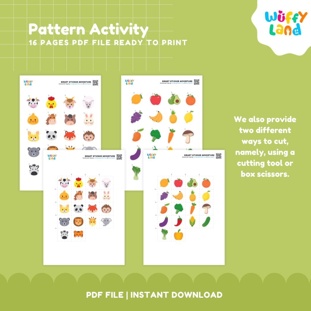Pattern Recognition Activity for Kids – 16 Pages of Fun Learning ...