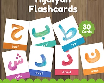 Schede didattiche stampabili dell'alfabeto Hijaiyah per bambini / Schede con lettere arabe / Apprendimento islamico in casa / Attività di arabo per la scuola materna