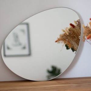 Asymmetrical Wall Mirror, Organic mirror, Irregular mirror, Aesthetic Mirror Wall Decor, Decorative mirror, Hanging Mirror, Wall decoration image 7