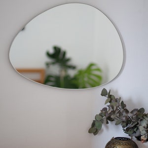 Asymmetrical Wall Mirror, Organic mirror, Irregular mirror, Aesthetic Mirror Wall Decor, Decorative mirror, Hanging Mirror, Wall decoration image 3