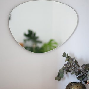 Asymmetrical Wall Mirror, Organic mirror, Irregular mirror, Aesthetic Mirror Wall Decor, Decorative mirror, Hanging Mirror, Wall decoration image 4