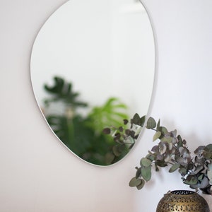 Asymmetrical Wall Mirror, Organic mirror, Irregular mirror, Aesthetic Mirror Wall Decor, Decorative mirror, Hanging Mirror, Wall decoration image 2