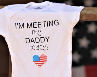 welcome home daddy onesie