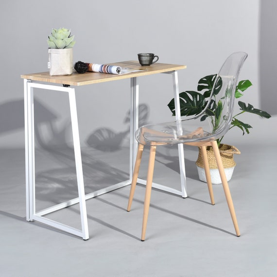 Foldable Folding Computer Desk Modern Console Table Study Home Foldable Folding Computer Desk Modern