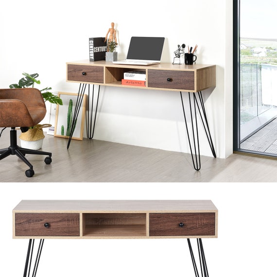 Study Board Desk Console Table Computer Desk Drawing Desk With Etsy