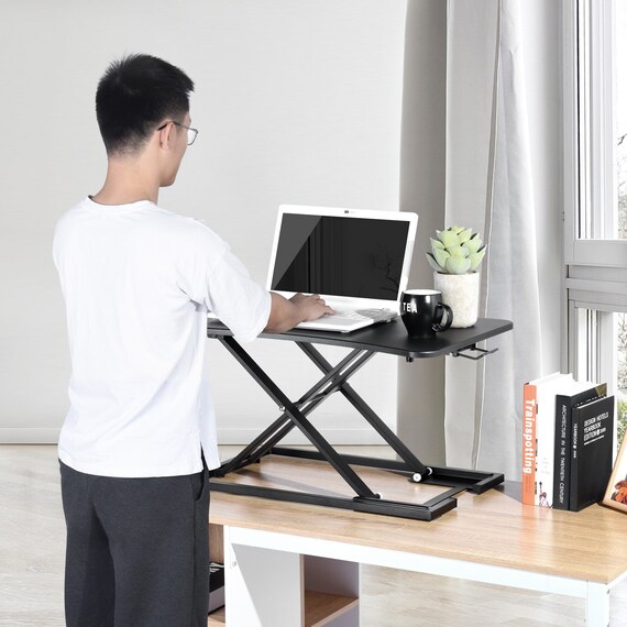 Adjustable Height Laptop Table Computer Desk Standing Desk Bed Etsy