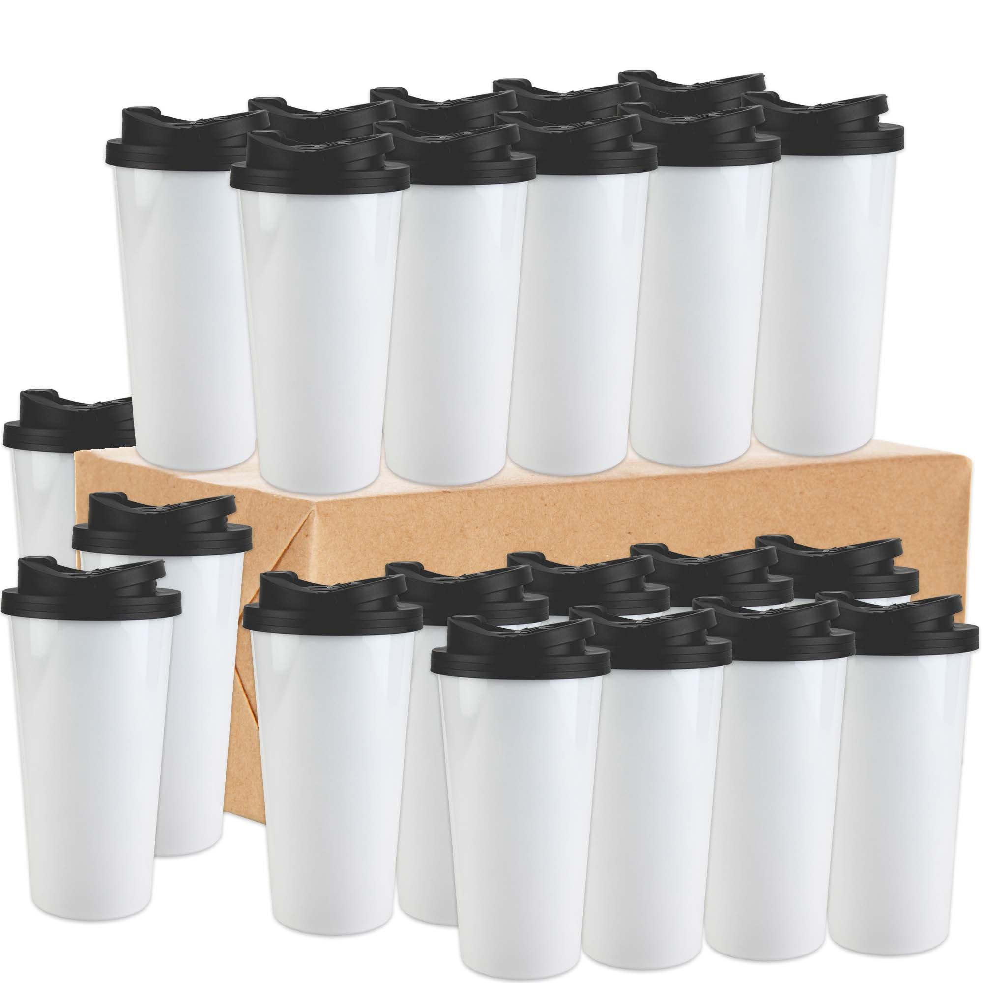 Conde Premium Mugs Bulk Sublimation Blank Ceramic Mug Black With White  Panel, 11oz case of 36 