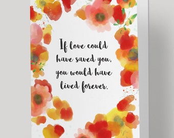 Sympathy Card, Infant Loss, Miscarriage, Stillbirth