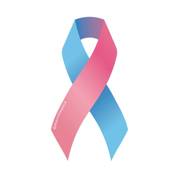 Pregnancy & Infant Loss Awareness Ribbon Sticker