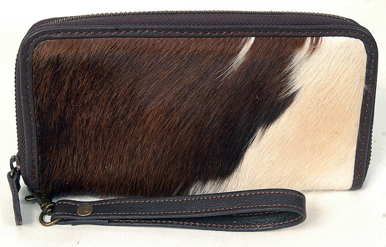 100 Real Cowhide Wallet Real Leather Hair ON Western Ladies Etsy