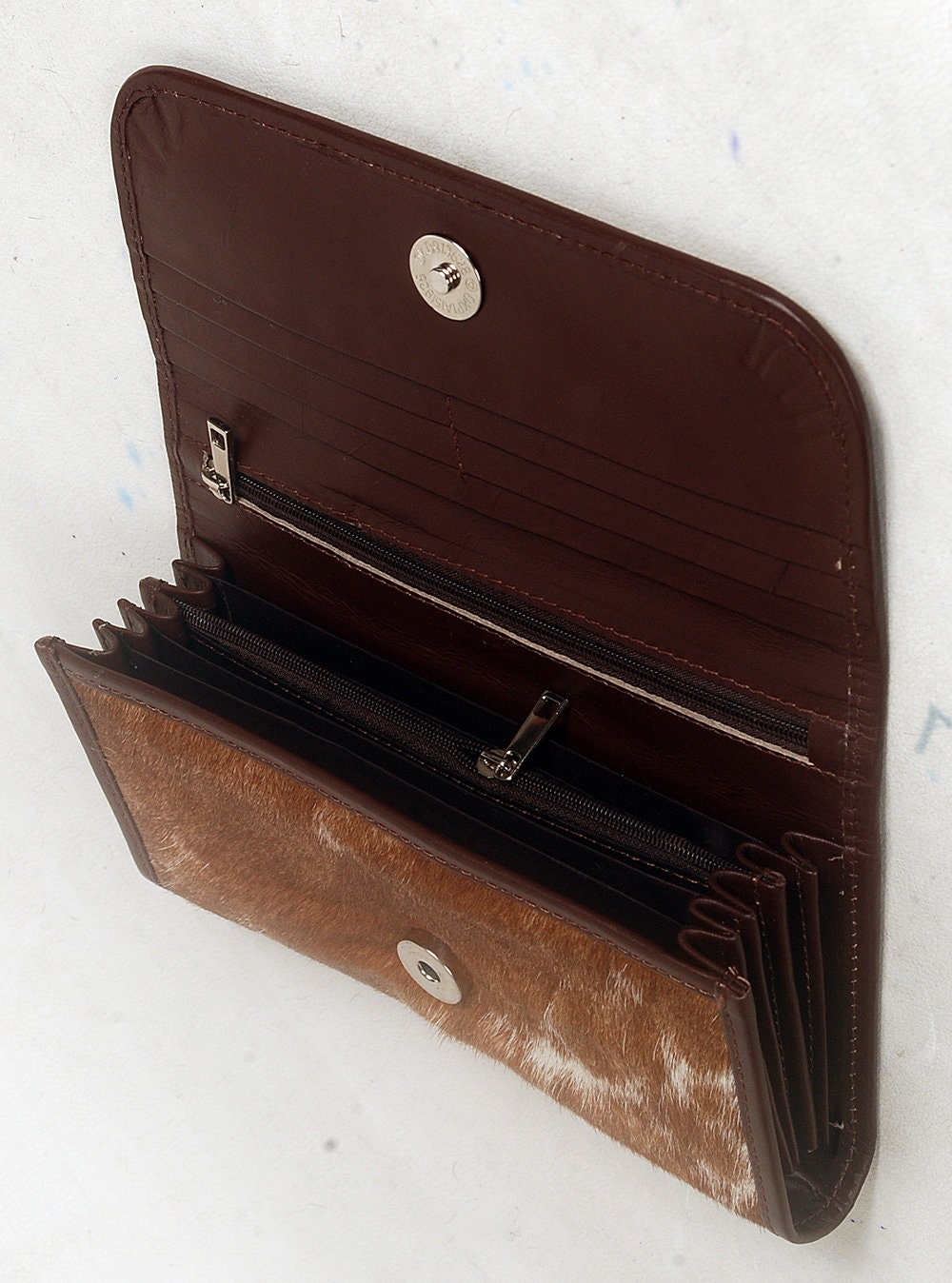 100 Real Cowhide Wallet Real Leather Hair ON Western Ladies Etsy UK