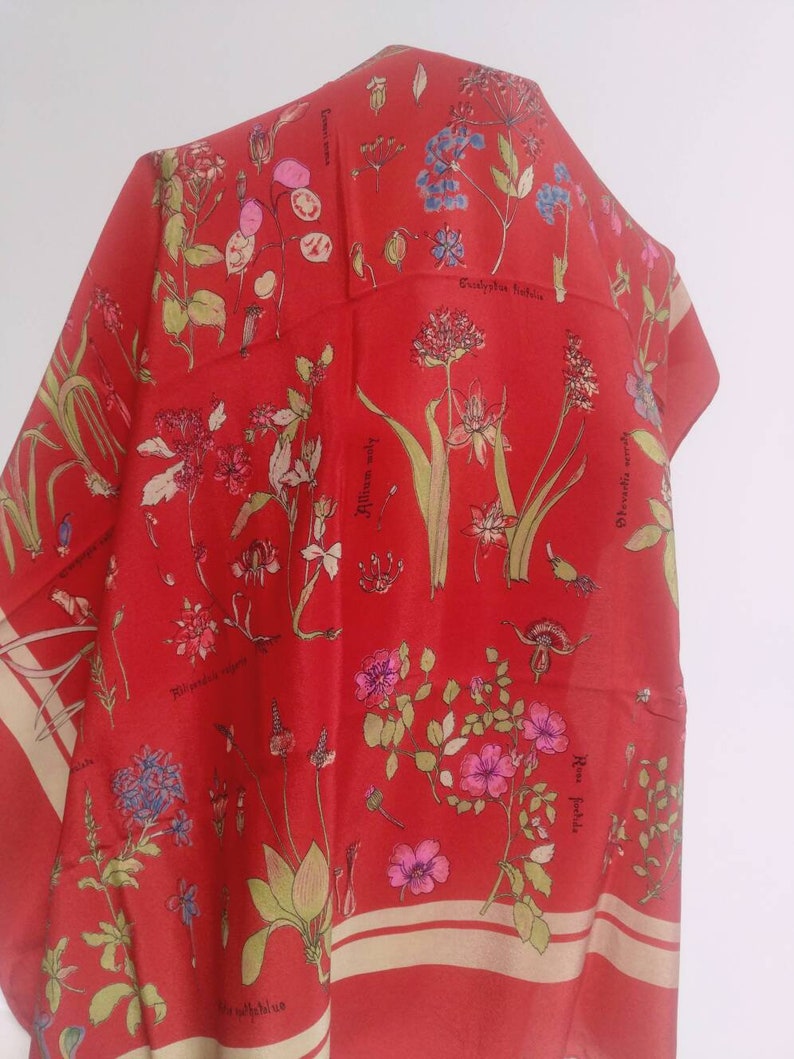 Silk scarf original vintage Pierre Cardin