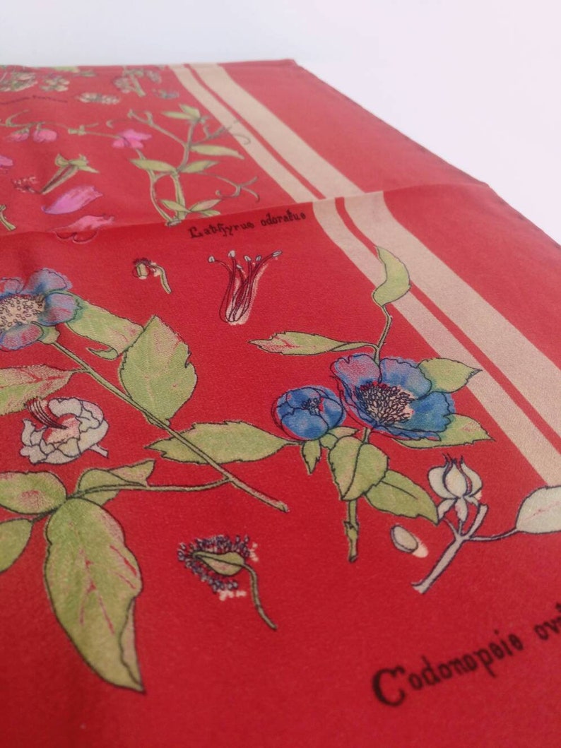 Silk scarf original vintage Pierre Cardin