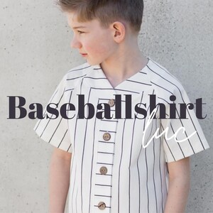Ebook, Schnittmuster Baseballshirt Luc, 8 Doppelgrößen von 50-140
