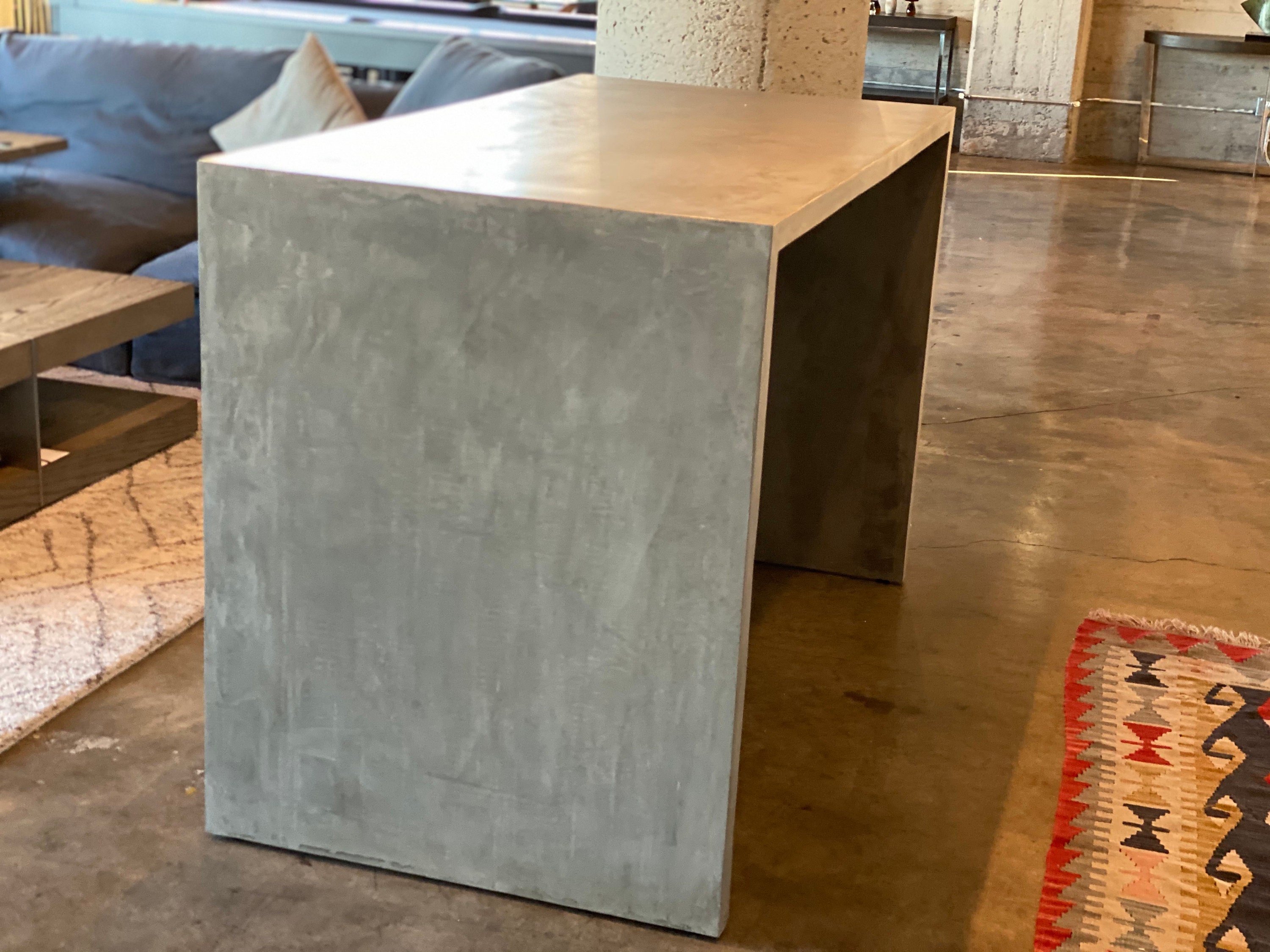 85 Distressed Concrete Waterfall Island Etsy UK