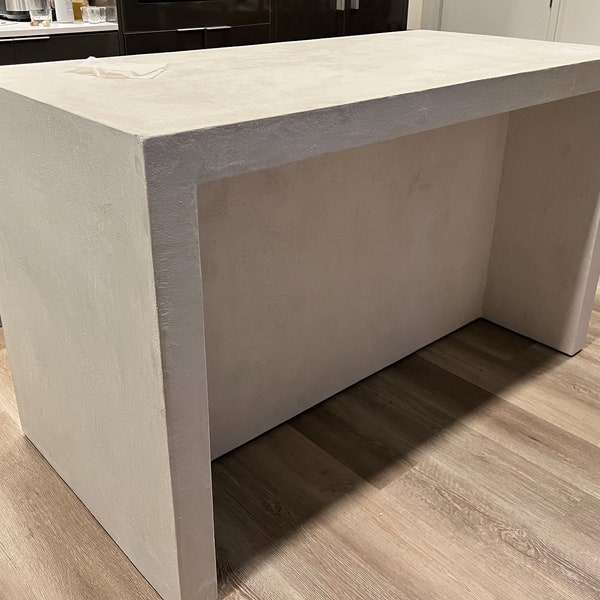 Stunning Tailored Size Concrete Kitchen Island