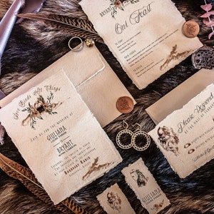 Wikinger Hochzeitseinladung, Digitale Hochzeitseinladung, Game of Thrones Hochzeit Digitale Einladung