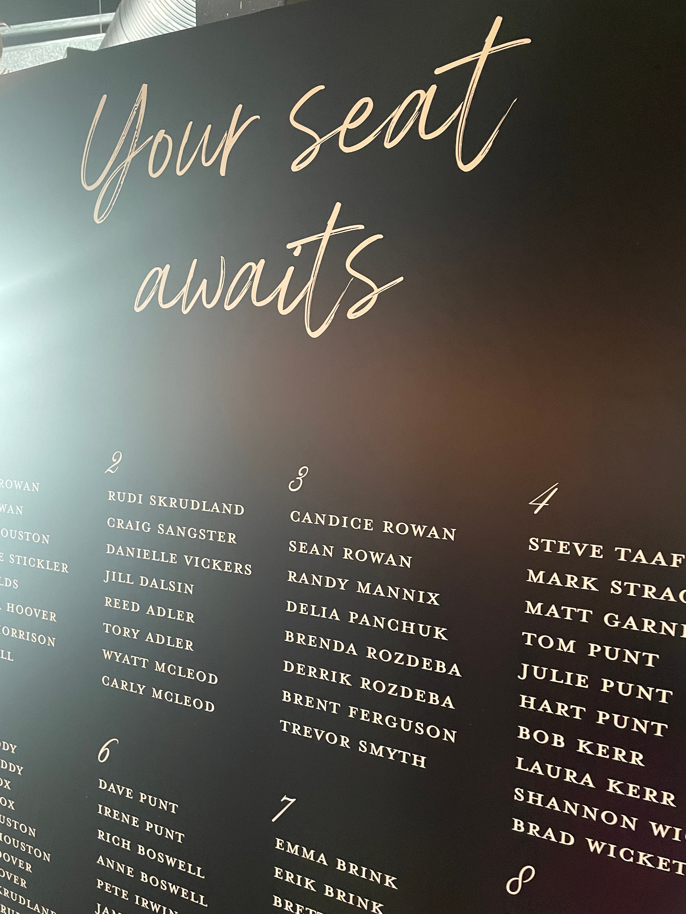 Modern Wedding Welcome and Seating Chart Sign - DIGITAL File //arched ...