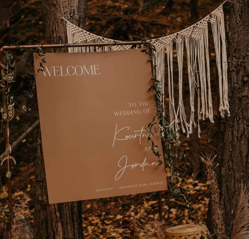 DIGITAL BOHO Wedding Welcome Sign