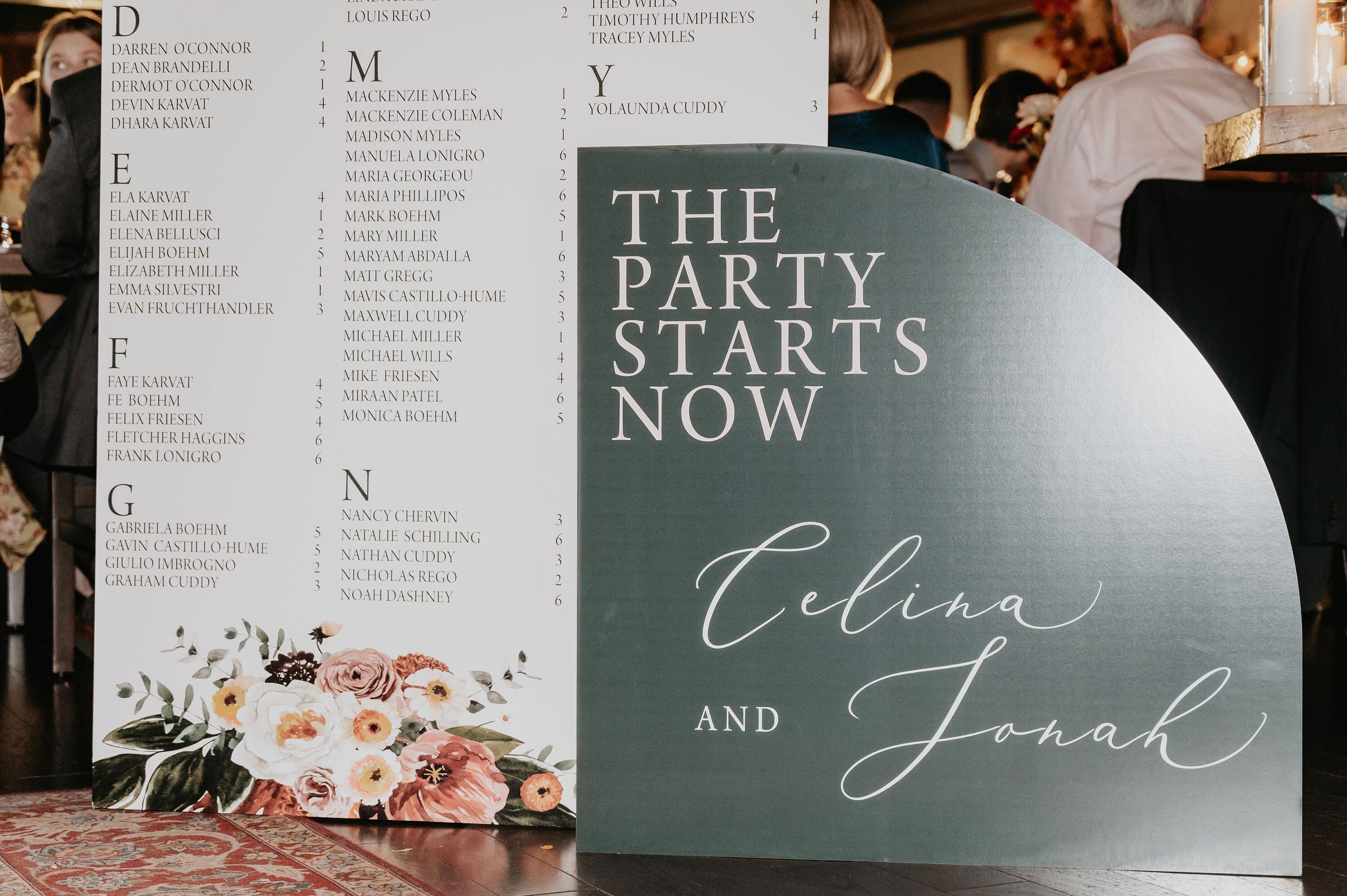 Modern Wedding Welcome and Seating Chart Sign - DIGITAL File //arched ...