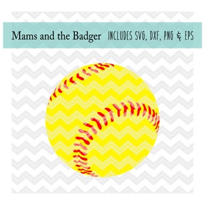 Realistic Softball, Softball cut file, Softball Laces svg, Baseball svg, Silhouette Cameo, Cricut Download, Iron On Design, svg dxf png eps