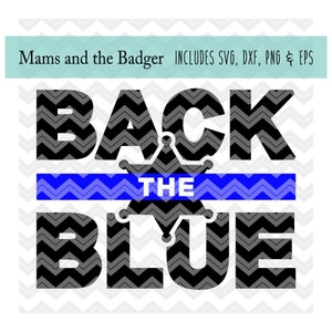 Deputy Star Back the Blue svg, Police Wife Shirt Design, Law Enforcement Support, LEO LEOW, Silhouette Cameo, Cricut Download, dxf png eps
