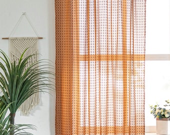 French Curtain, Fringes Curtain,Crochet Curtains, Handmade One Panel Curtain, Door Curtain, Window Curtain, Bohemian Curtain, Rustic Curtain