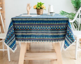 xigua Boho Mandala Native Tablecloth Rectangle Colorful Vintage Polyester Table Cloth Large Square Table Cover for Dining Kitchen Party 60x120 xigua Boho Mandala Native Tablecloth Rectangle Colorful Vintage Polyester Table Cloth Large Square Table Cover for Dining Kitchen Party 60x120