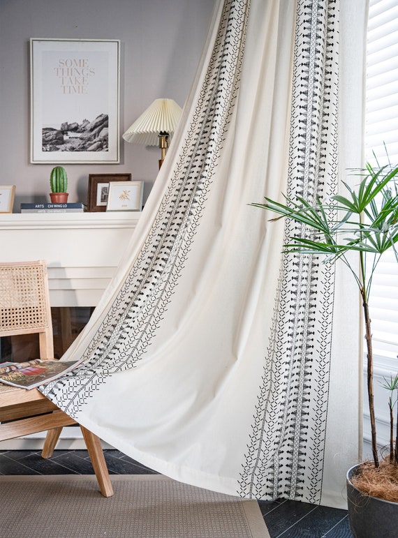 Boho Curtains Linen Curtains Curtains for Living Room Etsy