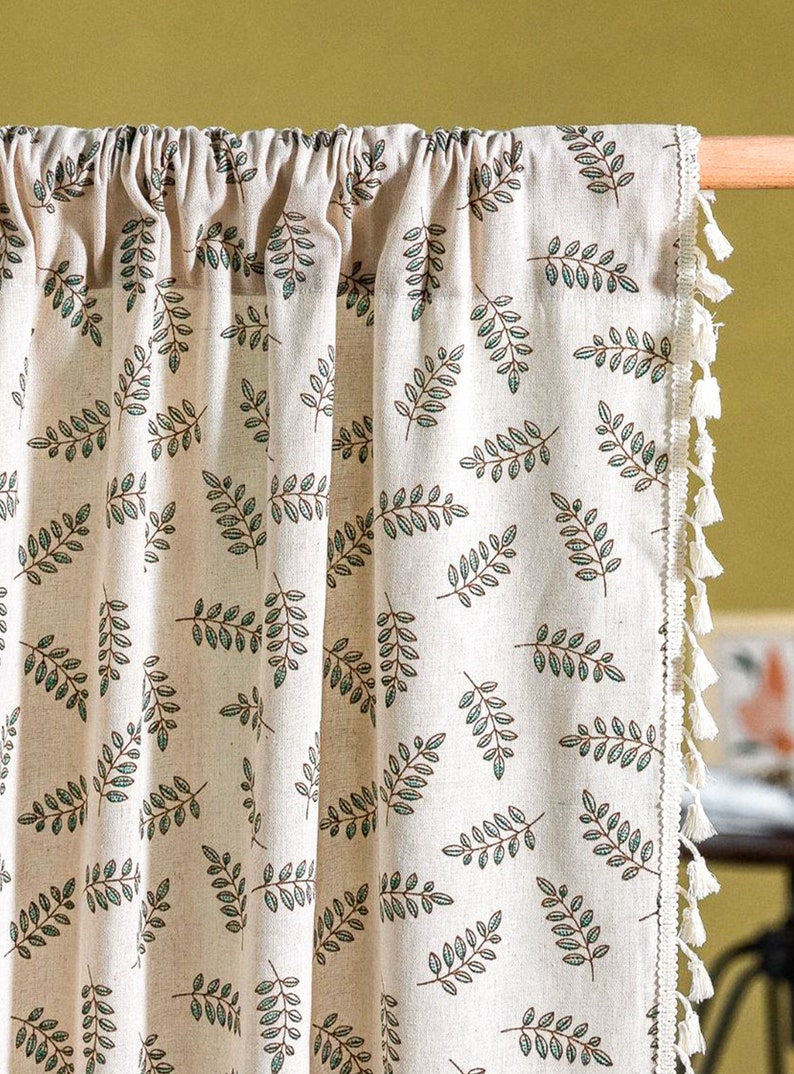Retro Flower Curtains Living Room Curtain Bedroom Curtain Etsy Australia