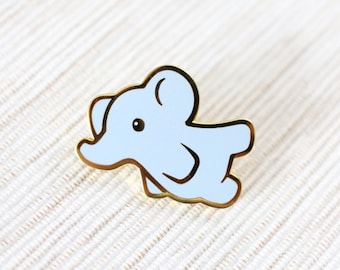 Cute Flying Elephant | Dreamscape Adventures | Collectors Hard Enamel Pin Badge | Kawaii Aesthetic Birthday Gift for Her | Christmas Present