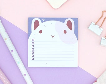Hamster To Do Liste | Niedliche Haftnotizen | Pastell Sticky Notes für Scrapbooking & Kalender Journals | Geburtstagsgeschenk | Miamouz
