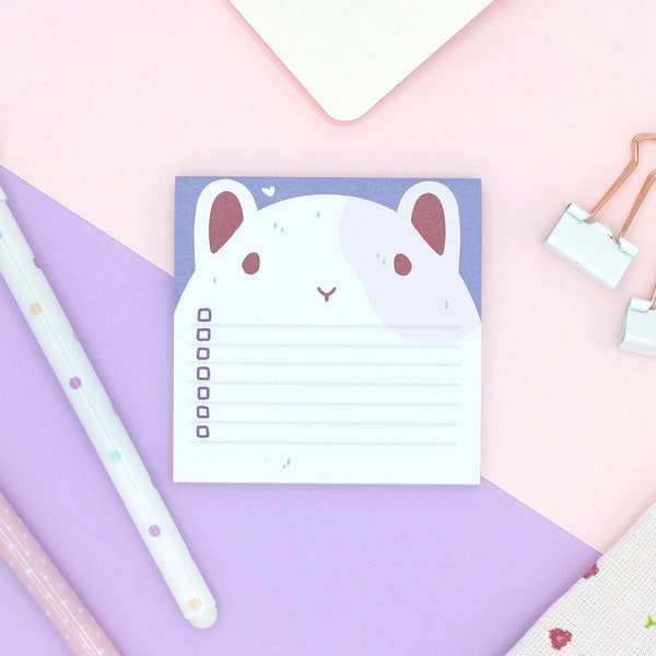 Hamster To Do Liste | Niedliche Haftnotizen | Pastell Sticky Notes für Scrapbooking & Kalender Journals | Geburtstagsgeschenk | Miamouz