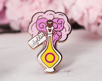 Idyllic Intersex Flag Pride Potion | LGBTQIA+ | Witch Hard Enamel Pins | Rainbow Flag | Pride Month | Miamouz