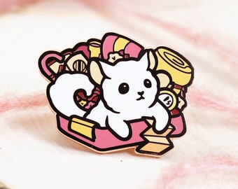 Cute Adventurer Pin | Chinchilla Hard Enamel Pin | Collectors Hard Enamel Pin Badge | Kawaii Birthday Gift for Her | Christmas Present