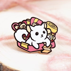 Cute Adventurer Pin | Chinchilla Hard Enamel Pin | Collectors Hard Enamel Pin Badge | Kawaii Birthday Gift for Her | Christmas Present