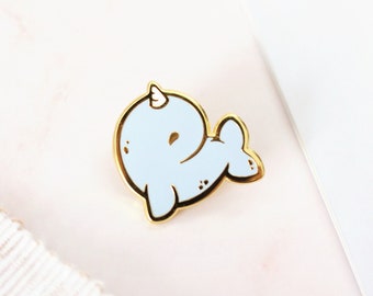 Cute Narwhale | Dreamscape Adventures | Collectors Hard Enamel Pin Badge | Kawaii Aesthetic Birthday Gift for Her | Christmas Present
