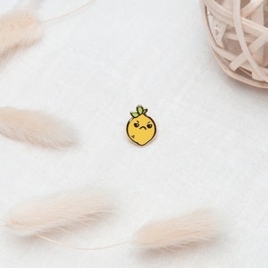 Bitter Lemon Fruity Collectors Hard Enamel Pin Badge Kawaii Aesthetic Birthday Gift for Her Christmas Present for Him Miamouz Bild 2