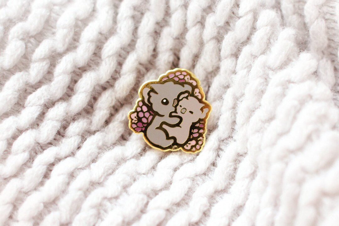 Cute Koala Bear Pin LE Gold Miamouz Kawaii Animal Art Hard - Etsy