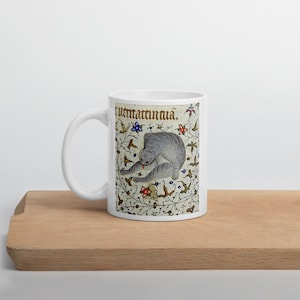 Medieval Cat Cleaning Mug