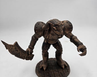 Lizard man gothic figure inspired