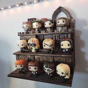 Funko Pop mini étagère murale verrouillable avec affichage Funko Pop / Stage Funko Pop Shelf | Affichage Funko Pop | Présentoir de décoration d'étagère flottante funko pop