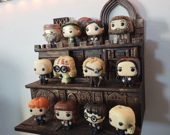 Funko Pop mini estante de pared con cerradura con pantalla Funko Pop / Stage Estante Funko Pop | Expositor Funko Pop | Estante flotante decoración exhibición funko pop