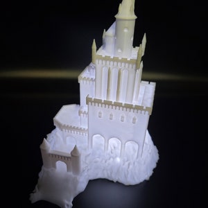 Heroes Migh and Magic 3 Necropolis castle 3d lamp art custom gift Undead castle figure