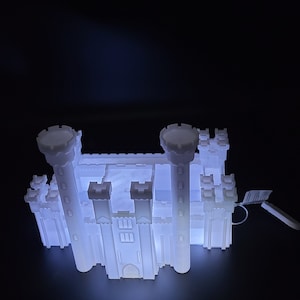 Human Castle Migh and Magic 3 Necropolis castle 3d lamp art custom gift castle figure archangel castles