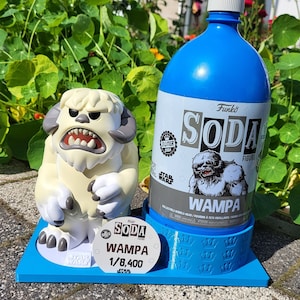 Funko 3Litre Soda Display 3D art Soda Shelf Funko Soda Display Floating expose for Display funko