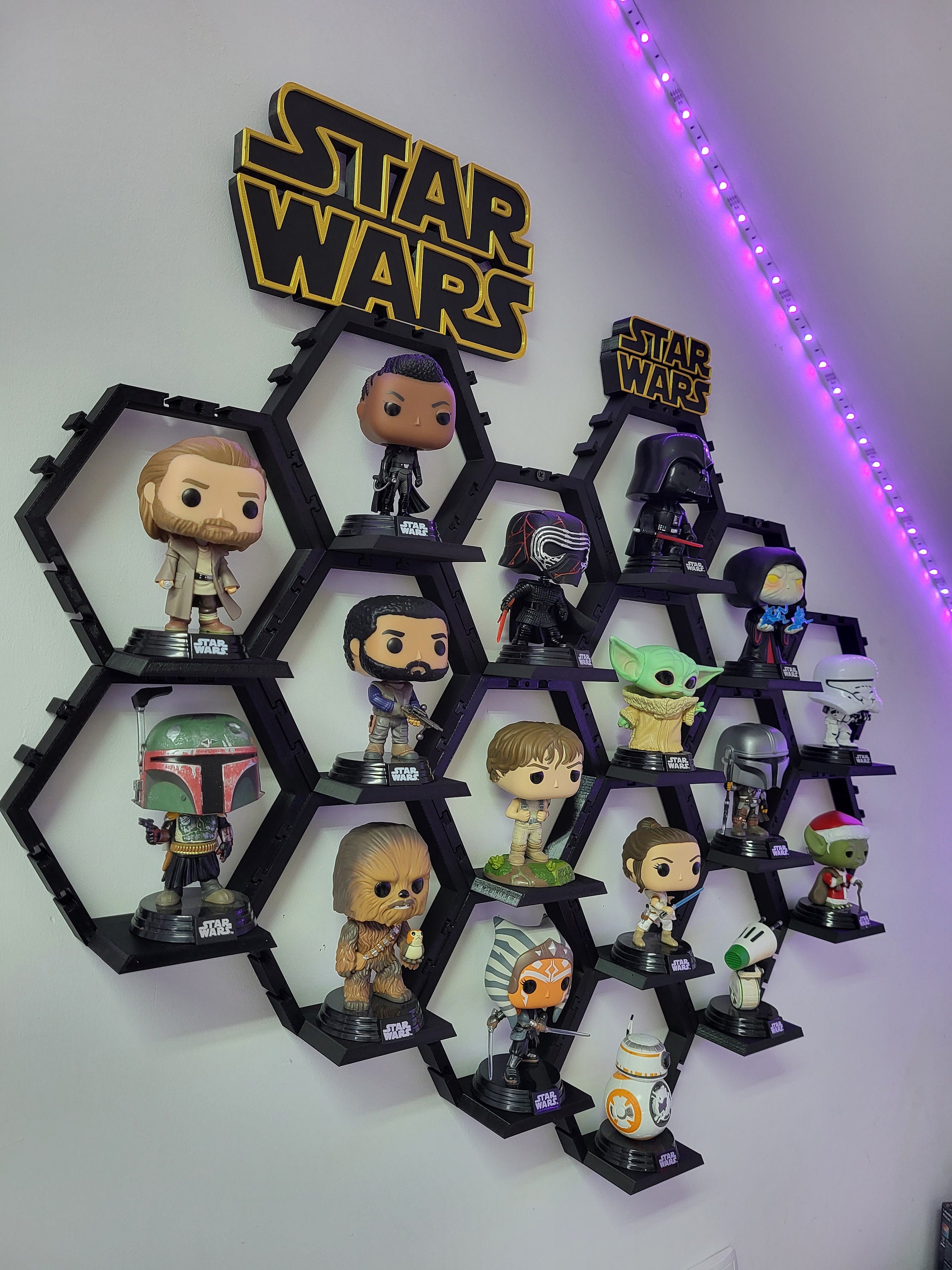 Funko Pop Locking Wall Shelf W/ Display Funko Pop / Stage Funko Pop